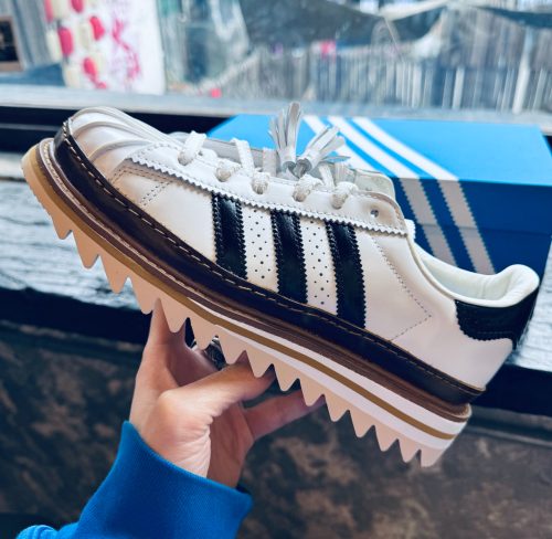 【💥히트 상품】CLOT x 아디다스 오리지널 슈퍼스타 키높이 스니커즈 흰색 IH3132 photo review