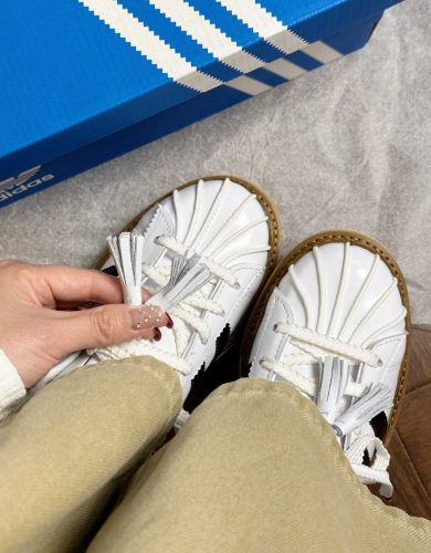 【💥히트 상품】CLOT x 아디다스 오리지널 슈퍼스타 키높이 스니커즈 흰색 IH3132 photo review