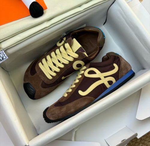 【🥰2025 핫한 신상】LOEWE Ballet Runner 2.0 나일론 소가죽 라이프 캐주얼화 브라운 LBR2282X11-4865 photo review