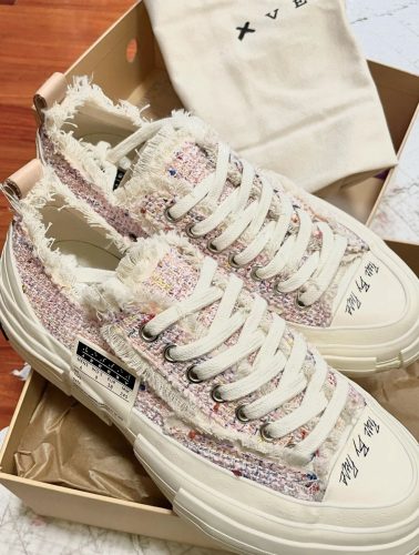 【 ✨히트 상품】xVESSEL G.O.P Lows "Pink Tweed" 캔버스화 핑크색 F21X32P photo review