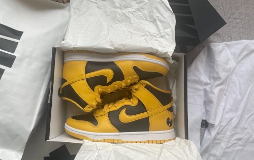 【🌼G-Dragon 같은 스타일】Wu-Tang x Nike Dunk High 옐로블랙 HJ4320-001 photo review
