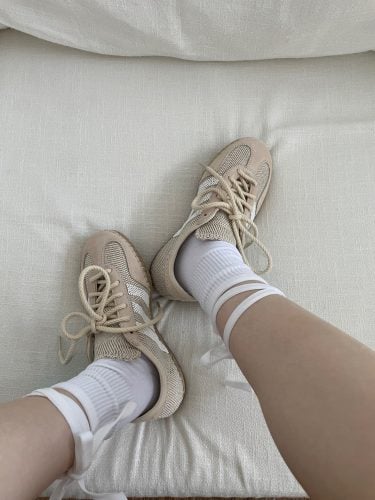 【😍Jennie같은 항】CLOT x 아디다스 오리지널스 가젤 인도어 헤일로 아이보리 IH3144 photo review